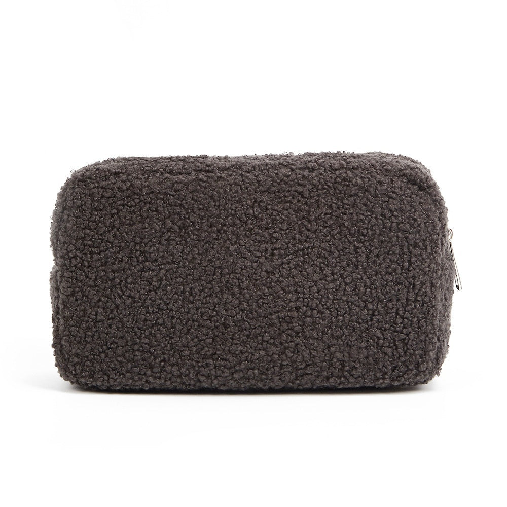 VelvetPlush Travel Cube Bag – Ultra-Soft Teddy Plush, Multi-Purpose, Modern Design