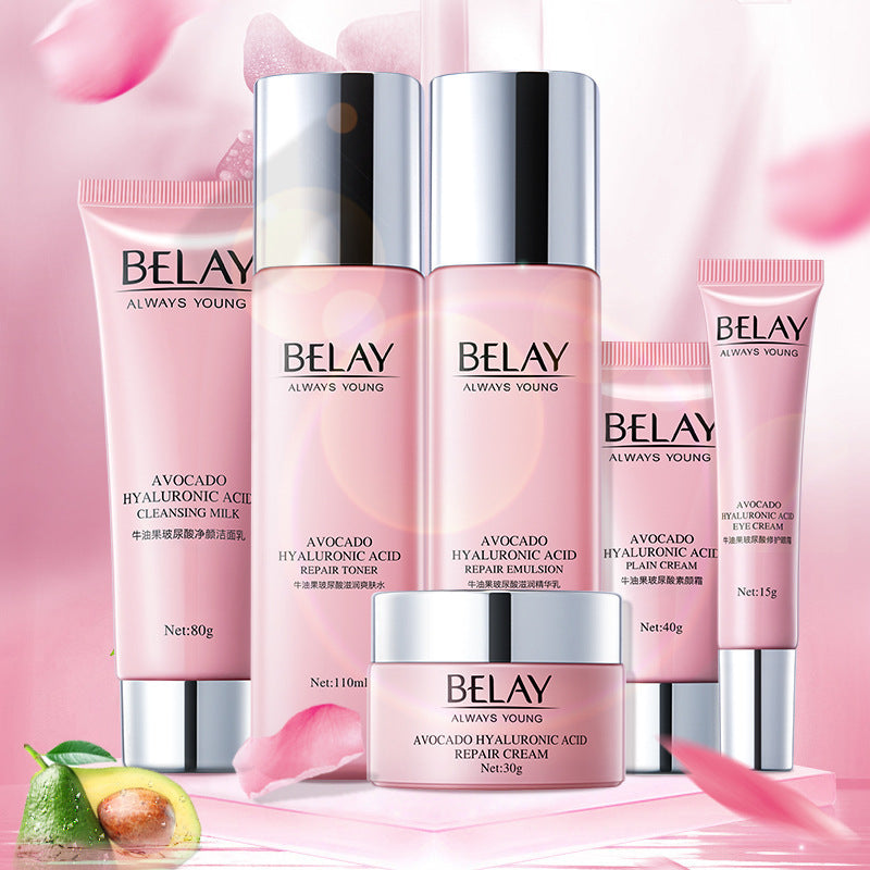 Luxury Avocado & Hyaluronic Acid Skin Set – Silky, Plump & Hydrated