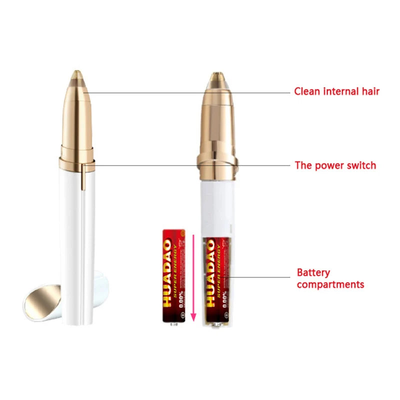 Professional Eyebrow Trimmer for Women – Painless Epilator & Face Shaper, Precise Hair Removal for Perfect Brows & Smooth Skin